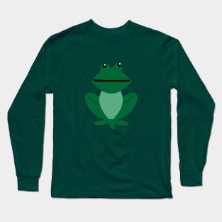 Smiling green frog Long Sleeve T-Shirt